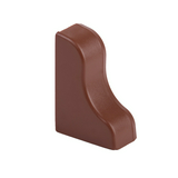 Padlószegély-csatorna végzáró LP35-höz  sötét tölgy balos 35mm x 25mm műanyag LP KOPOS